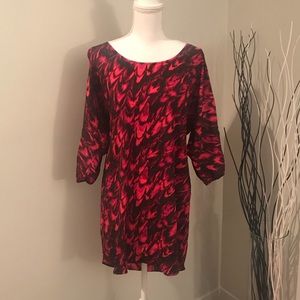 Express Pink and black tunic dress Sz Sm